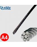 Трос 10 мм A4 DIN 3055 перетином 7x7 aisi 316