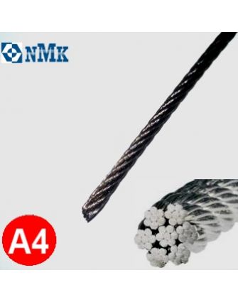 Трос 10 мм A4 DIN 3055 перетином 7x7 aisi 316